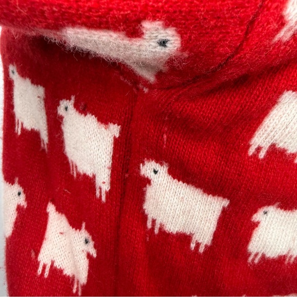 Princess Lady Diana Red Wool Sheep Sweater Warm & Wonderful Novelty Print XS - Picture 7 of 7